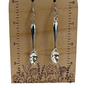 Soup's On earrings: whimsical little soup spoon